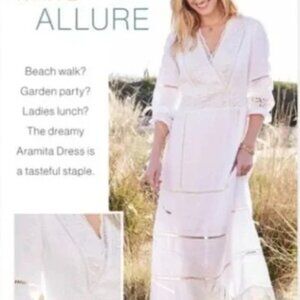 Araminta White Linen Dress